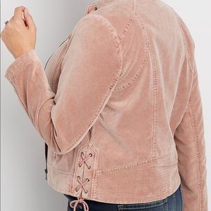 Pink moto jacket